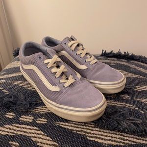 lilac lace up vans